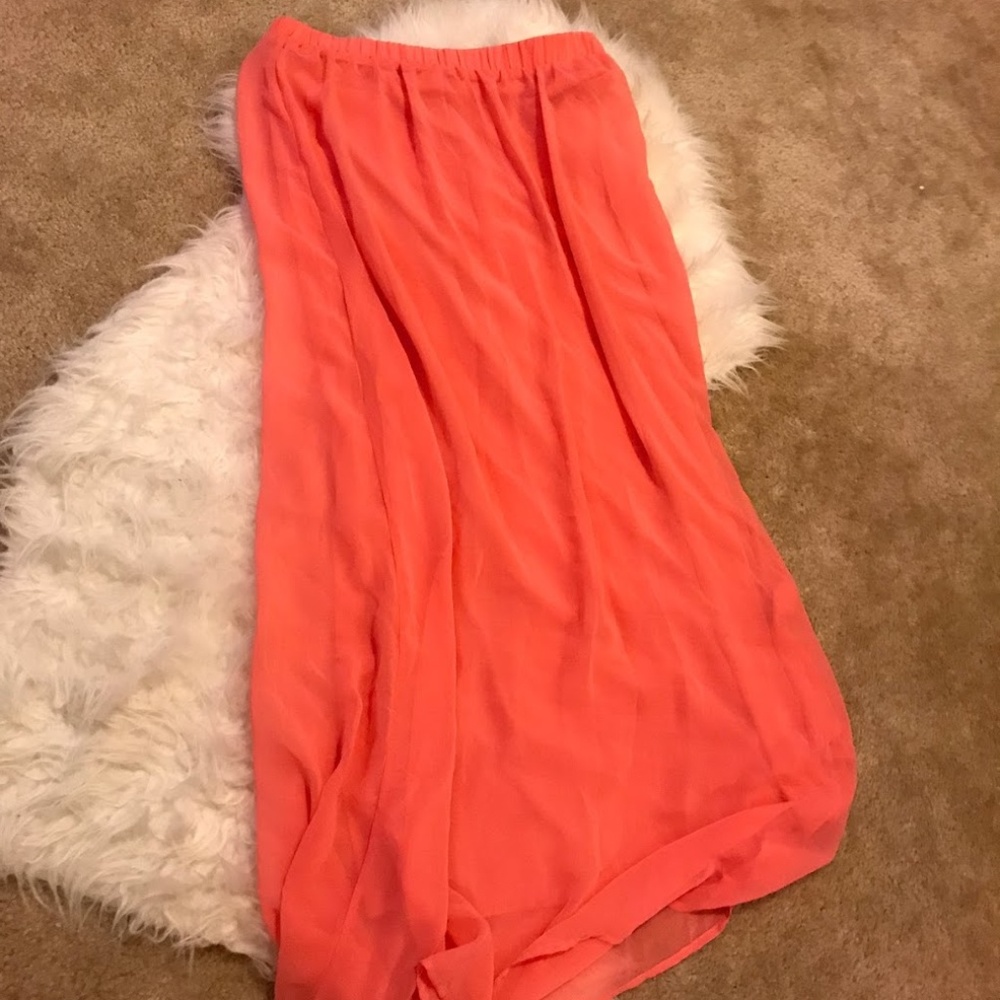 Forever21 Light Pink Maxi Skirt